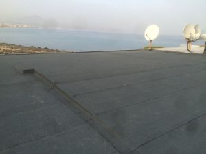 Trabajo sobre terraza en el Cabo. Terraza pizarra